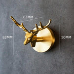 Elegant Brass Wall Hooks | Handmade Animal Designs for Functional Decor 7