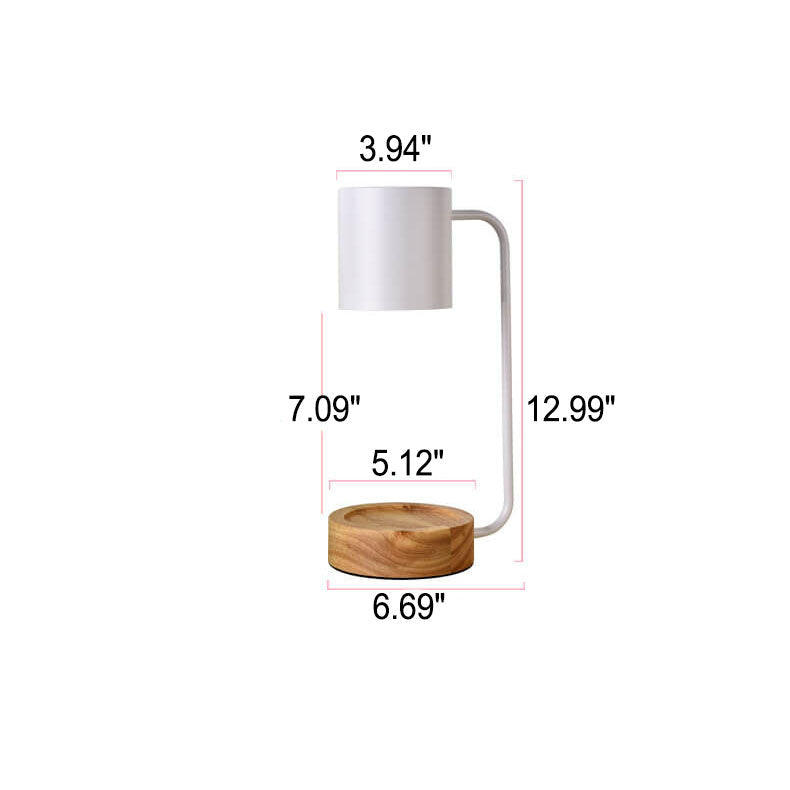 Elegant Candle Warmer Lamp with Dimmable Light & Wooden Base | Japanese Minimalist Design for Relaxation 8