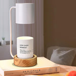 Elegant Candle Warmer Lamp with Dimmable Light & Wooden Base | Japanese Minimalist Design for Relaxation 9