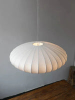 Elegant Crystal Pendant Lighting with Silk Shades | Luxurious Home Decor Lighting for Warm Ambiance 1