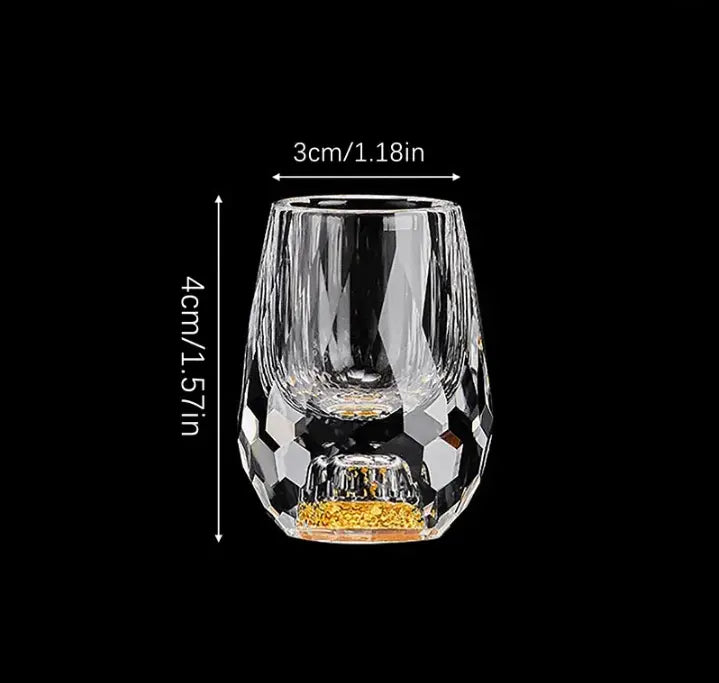 Elegant Cut Crystal Shot Glasses Set | Timeless Design with Diamond-Cut Finish for Celebrations 4