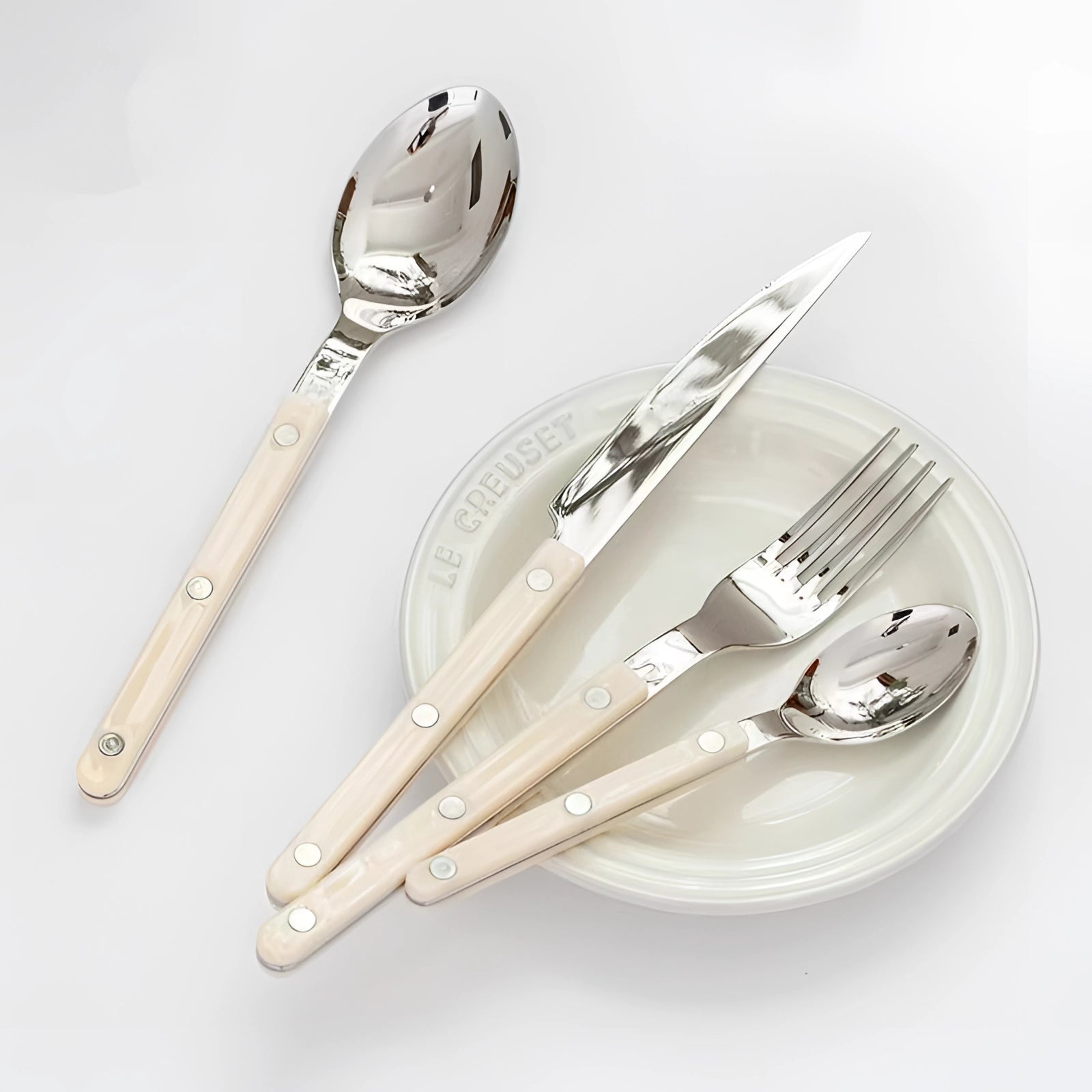 Elegant Cutlery Set | 24-Piece Stainless Steel Flatware with Black Handles | Durable Design for Stylish Dining 5