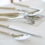 Elegant Cutlery Set | 24-Piece Stainless Steel Flatware with Black Handles | Durable Design for Stylish Dining 6