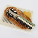 Elegant Dining | 24-Piece Silverware Set with Engraved Design | Premium Stainless Steel Cutlery for Memorable Meals 4