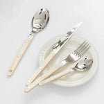 Elegant Dining | 24-Piece Silverware Set with Engraved Design | Premium Stainless Steel Cutlery for Memorable Meals 5