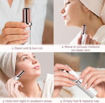 Elegant Facial Hair Remover | Smooth-Glide Head & Compact Design for Effortless Grooming 2