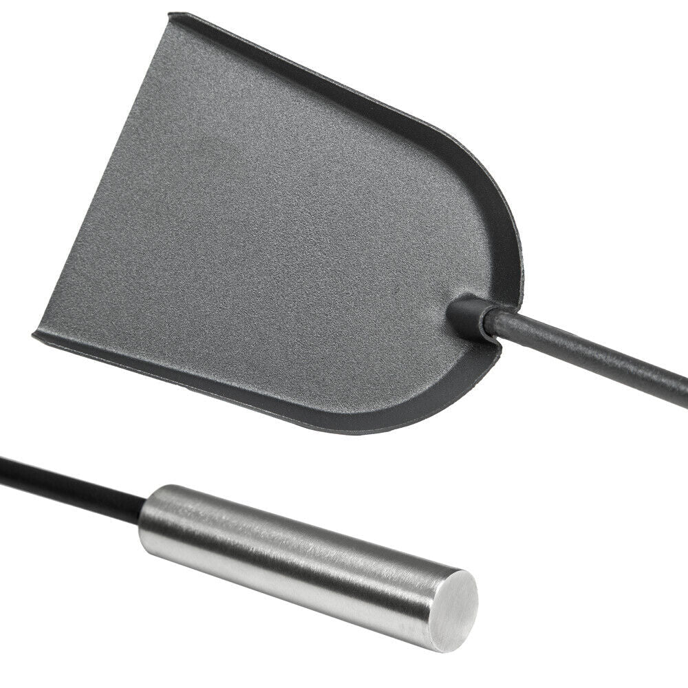 Elegant Fireplace Tool Set | 4-Piece Stainless Steel Tools with Wall-Mounted Rack for Easy Access 4