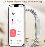 Elegant Fitness Tracker Bracelet with Heart Rate & Sleep Monitoring | Stylish Health Insights for Active Lifestyles 1