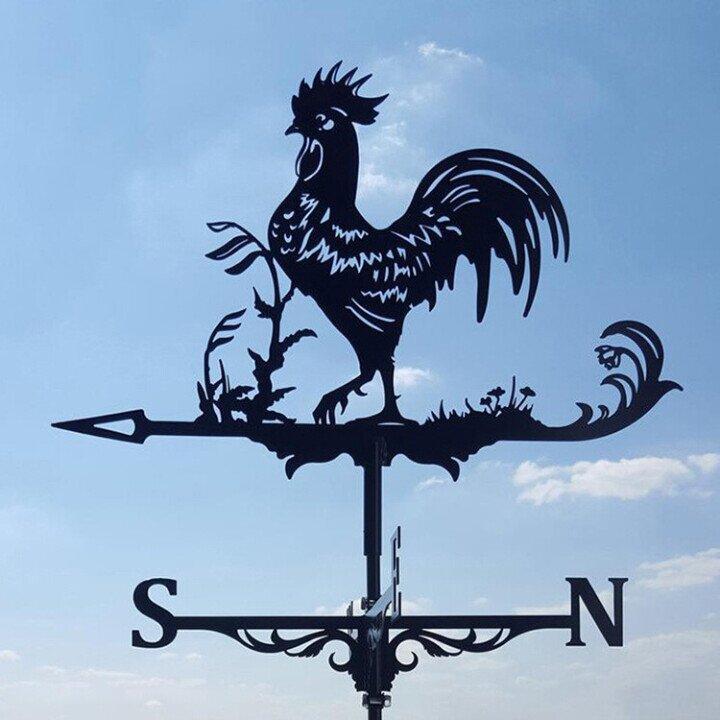 Elegant Garden Weathervane | Accurate Wind Direction Indicator with Swiveling Mechanism | Durable Outdoor Decor for Enhanced Ambiance 0