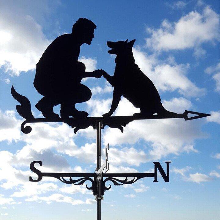 Elegant Garden Weathervane | Accurate Wind Direction Indicator with Swiveling Mechanism | Durable Outdoor Decor for Enhanced Ambiance 4