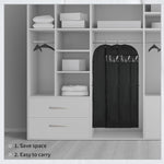 Elegant Garment Storage Cover | Long Dress Bag with Zipper & Clear Window | 2-Pack for Travel and Protection 4