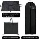 Elegant Garment Storage Cover | Long Dress Bag with Zipper & Clear Window | 2-Pack for Travel and Protection 5