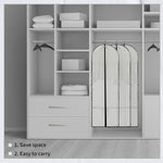Elegant Garment Storage Cover | Long Dress Bag with Zipper & Clear Window | 2-Pack for Travel and Protection 6