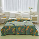 Elegant Ginkgo | Reversible Jacquard Cotton Quilt with Luxurious Comfort | Versatile Home Decor for Cozy Living 2