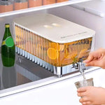 Elegant Glass Beverage Dispenser with Clamp Lid for Easy Serving 0