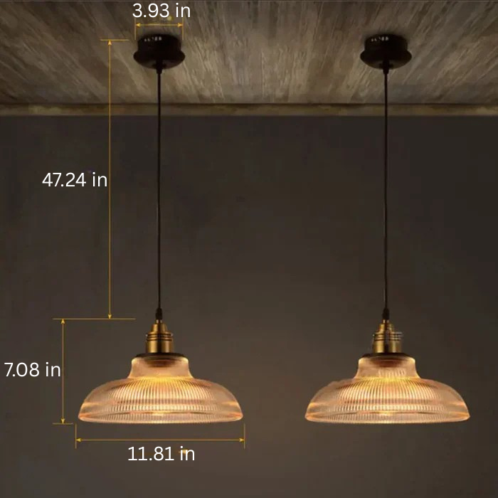 Elegant Glass Pendant Light with Stunning Design | Modern Kitchen Pendant Lighting for Atmospheric Illumination 5