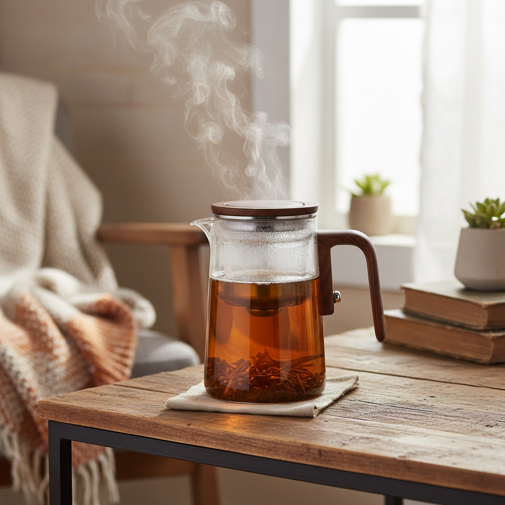 Elegant Glass Teapot Infuser for Loose Leaf Tea | Perfect Brewing Control 0