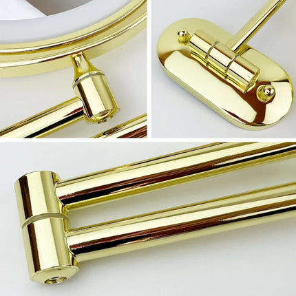 Elegant Gold Vanity Mirror with Lights & Adjustable LED for Flawless Makeup Application 4