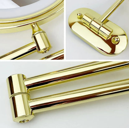 Elegant Gold Vanity Mirror with Lights & Adjustable LED for Flawless Makeup Application 4