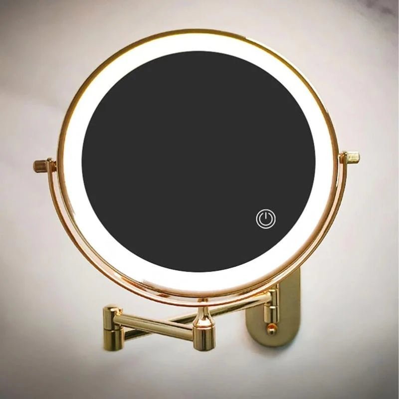 Elegant Gold Vanity Mirror with Lights & Adjustable LED for Flawless Makeup Application 6