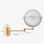 Elegant Gold Vanity Mirror with Lights & Adjustable LED for Flawless Makeup Application 8