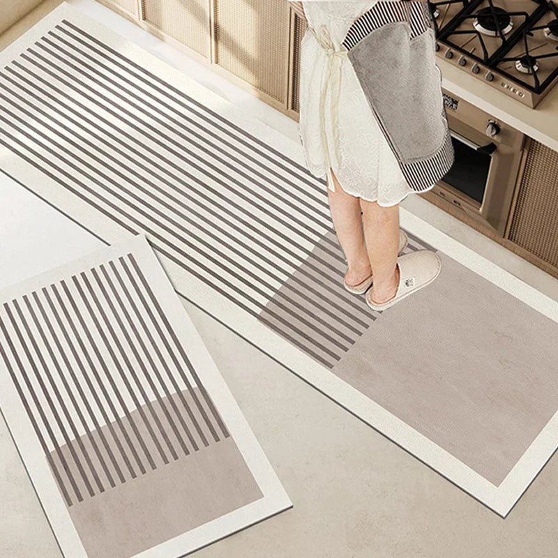 Elegant Home | Absorbent Non-Slip Bath Mat with Soft Velvet Surface | Modern Design for Safety and Comfort 3