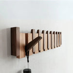 Elegant Home | Wooden Coat Rack Stand with Artistic Design | Stylish Wall Mounted Organizer for Coats and Hats 1