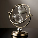 Elegant Hourglass Timer with Gold Frame & Premium Sand for Timeless Decor 0