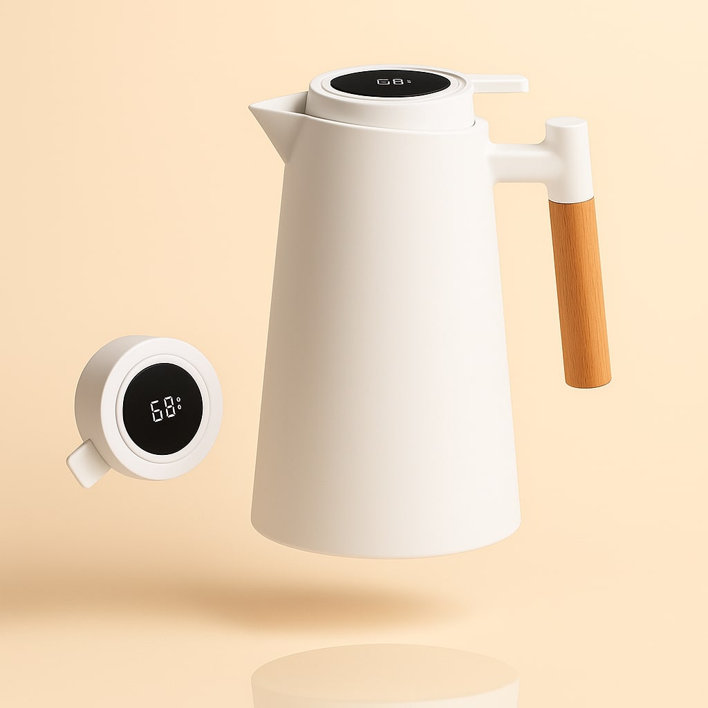 Elegant Insulated Thermo Flask with Digital Temperature Display | 1L Capacity for Optimal Beverage Enjoyment 6