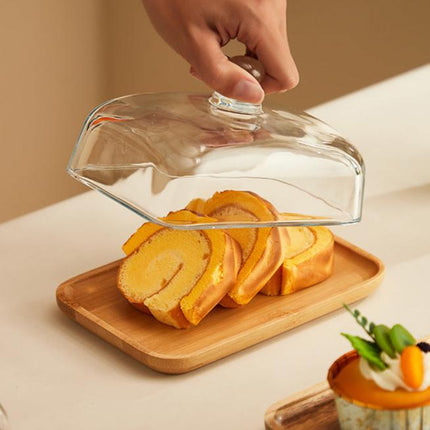 Elegant Kitchen Collection | Glass Butter Dish with Clear Lid | Stylish Storage for Fresh Butter and Cheese 1