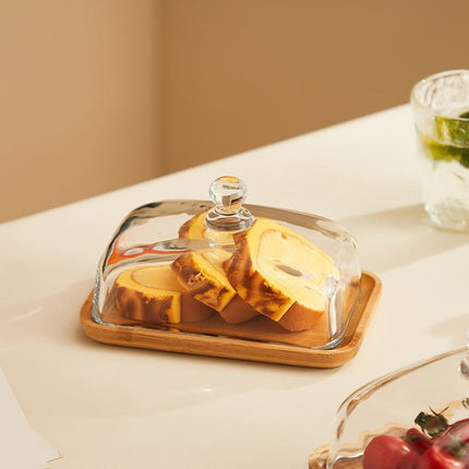 Elegant Kitchen Collection | Glass Butter Dish with Clear Lid | Stylish Storage for Fresh Butter and Cheese 5