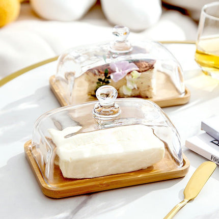 Elegant Kitchen Collection | Glass Butter Dish with Clear Lid | Stylish Storage for Fresh Butter and Cheese 6
