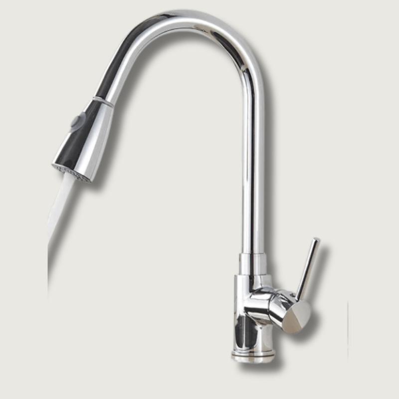 Elegant Kitchen Faucet with Flexible Spout & Retractable Spray for Effortless Water Management 2