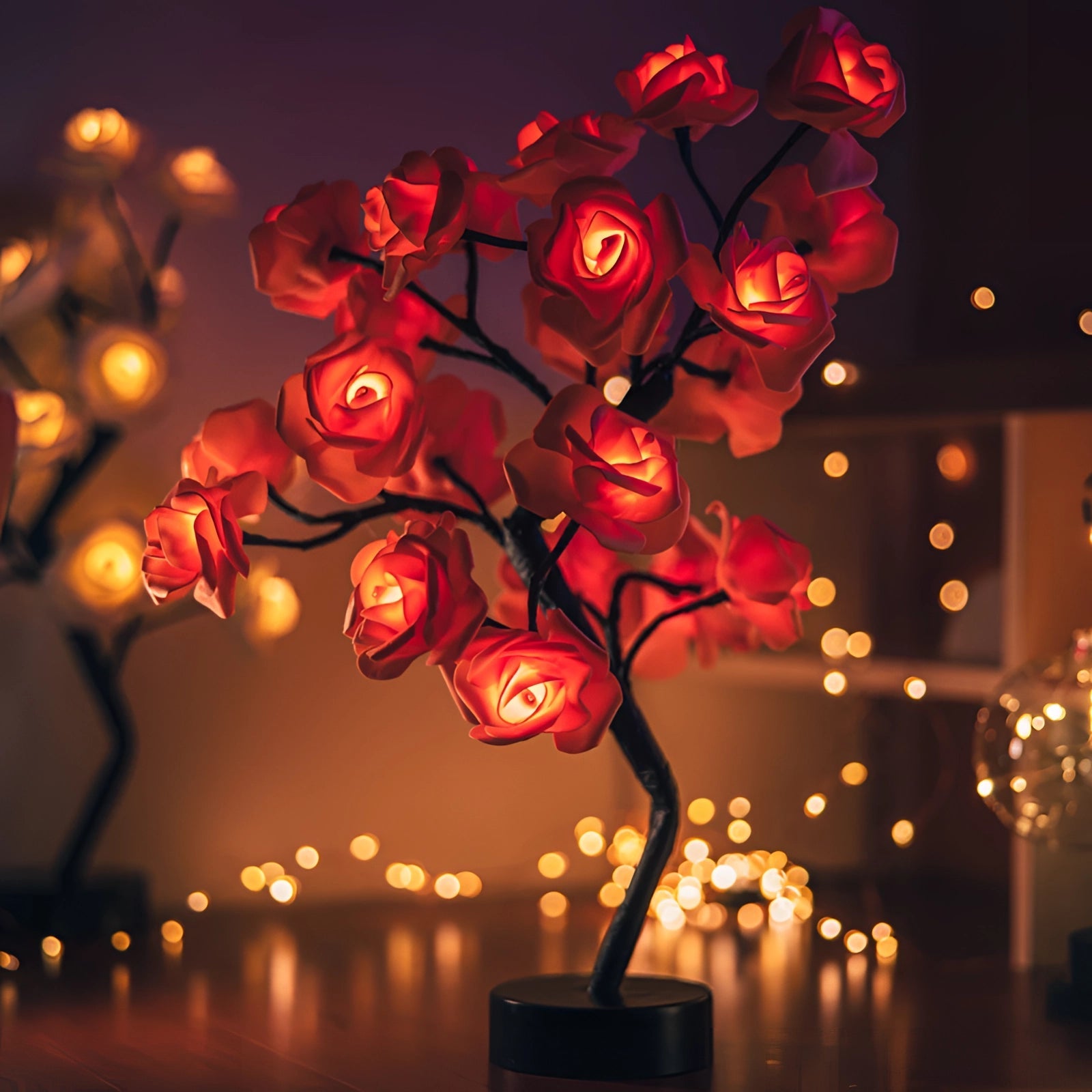 Elegant LED Rose Lamp with Soft Light & Durable Design | Romantic Decor for Cozy Ambiance 0