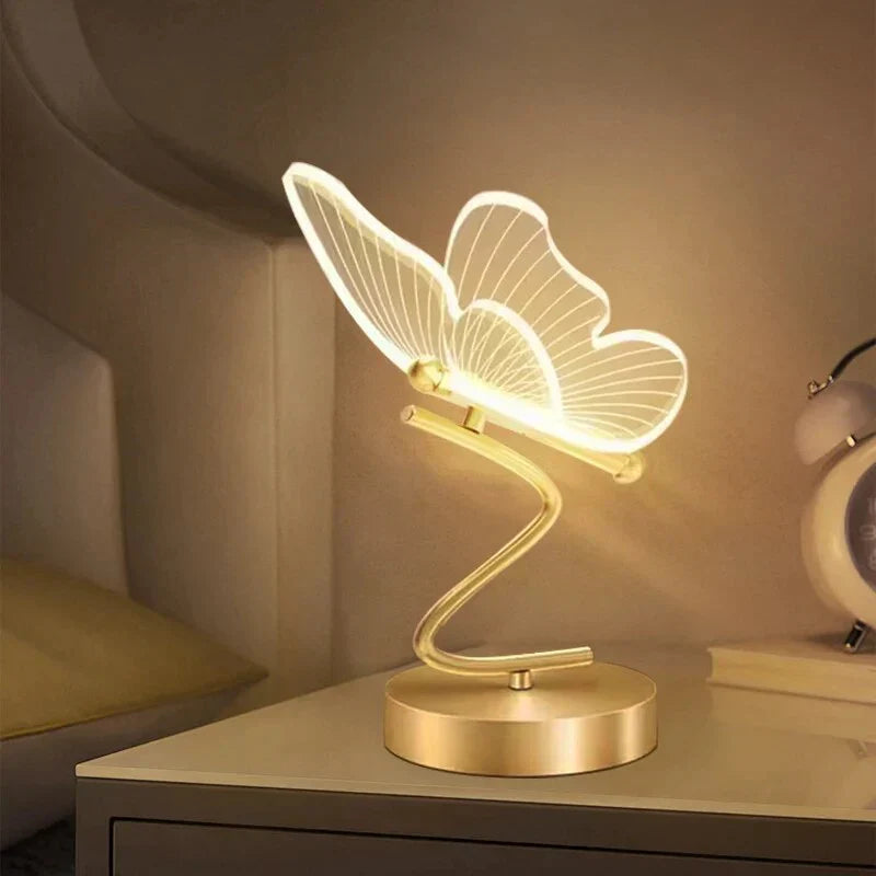 Elegant LED Table Lamp | Modern Butterfly Design with Bright Illumination | Versatile Lighting for Home and Office 0