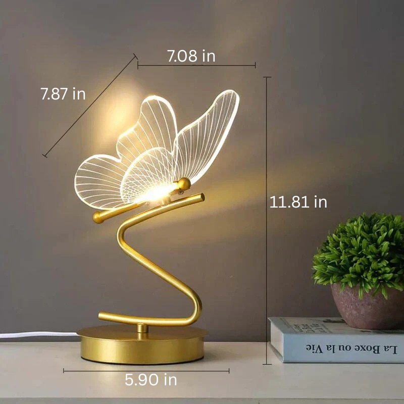 Elegant LED Table Lamp | Modern Butterfly Design with Bright Illumination | Versatile Lighting for Home and Office 7