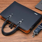 Elegant Leather Messenger Bag | Spacious Design for 14-15 Inch Laptops | Versatile Carrying Options for Professionals 5