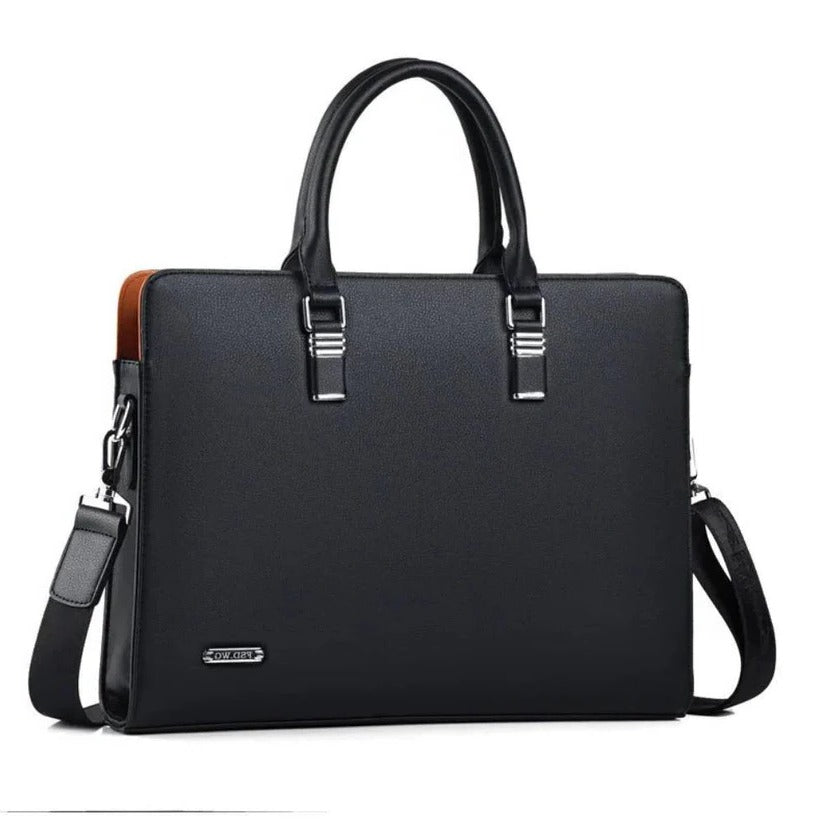 Elegant Leather Messenger Bag | Spacious Design for 14-15 Inch Laptops | Versatile Carrying Options for Professionals 7