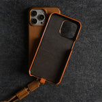 Elegant Leather Phone Case with Crossbody Strap for Stylish Convenience 2