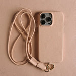 Elegant Leather Phone Case with Crossbody Strap for Stylish Convenience 3