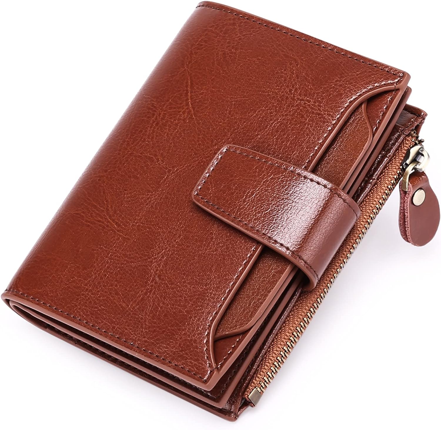 Elegant Leather Wallet | Compact Multi-Pocket Design with RFID Protection | Versatile Organizer for Everyday Essentials 0