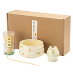 Elegant Matcha Teaware Set with Cherry Blossom Design for Authentic Brewing 4