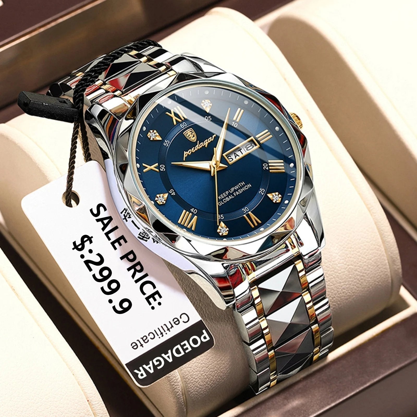Elegant Men's Watch | Water-Resistant with Luminous Hands | Classic Design for Timely Precision 0