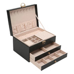 Elegant Multi-Layer Jewelry Organizer with Pull-Out Drawers | Chic Jewelry Box for Easy Access and Stylish Storage 5