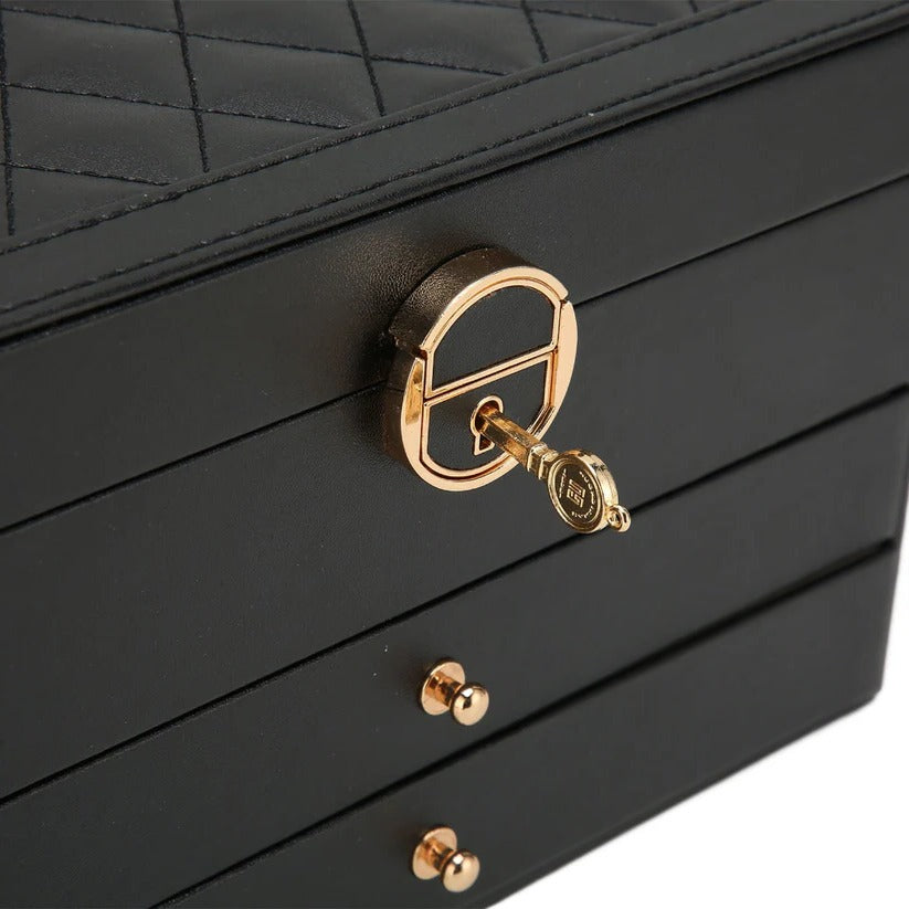 Elegant Multi-Layer Jewelry Organizer with Pull-Out Drawers | Chic Jewelry Box for Easy Access and Stylish Storage 6