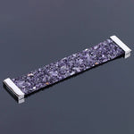 Elegant Natural Stone Crystal Bracelet with Adjustable Leather Strap for Versatile Style 8
