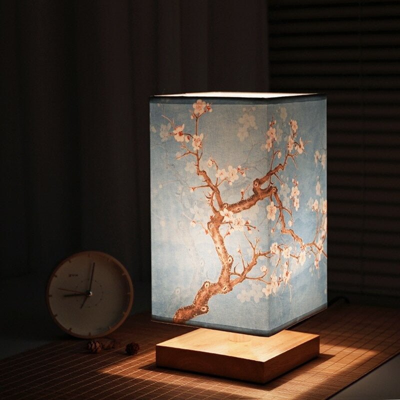 Elegant Paper Table Lamp | Japanese Scandinavian Design with Warm Glow | Ideal for Cozy Spaces 0