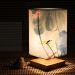 Elegant Paper Table Lamp | Japanese Scandinavian Design with Warm Glow | Ideal for Cozy Spaces 4