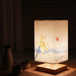 Elegant Paper Table Lamp | Japanese Scandinavian Design with Warm Glow | Ideal for Cozy Spaces 7