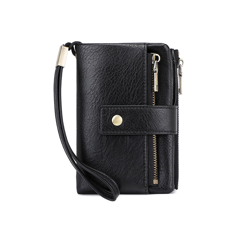 Elegant RFID-Blocking Tri-Fold Wallet with Smart Organization for Women 9